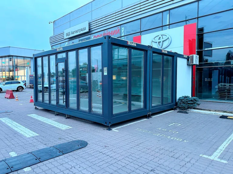 Регуляція температури в панорамних модульних офісах